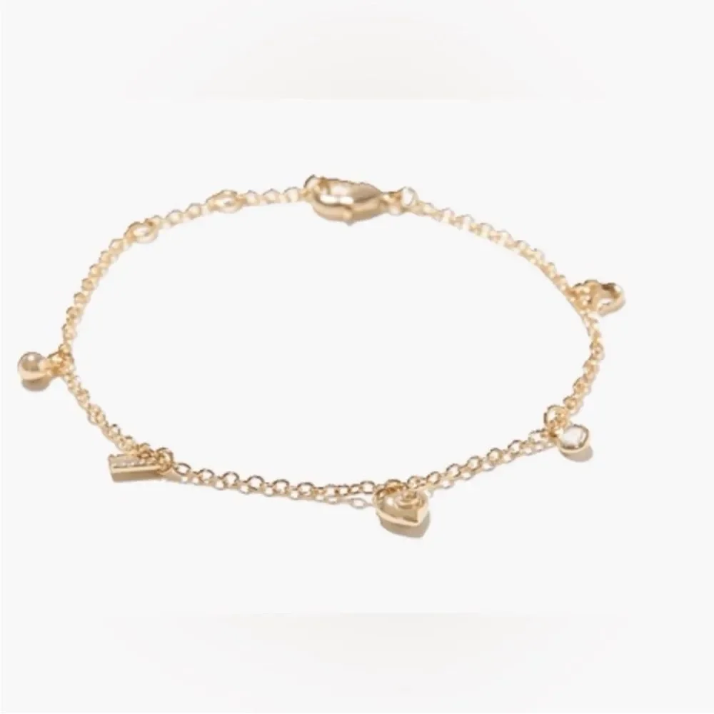 Coach Charm Bracelet - Gold - new
